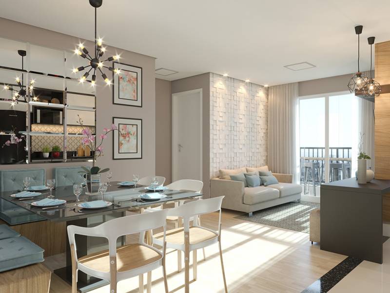 Aptº 53 m² com ampla sacada 