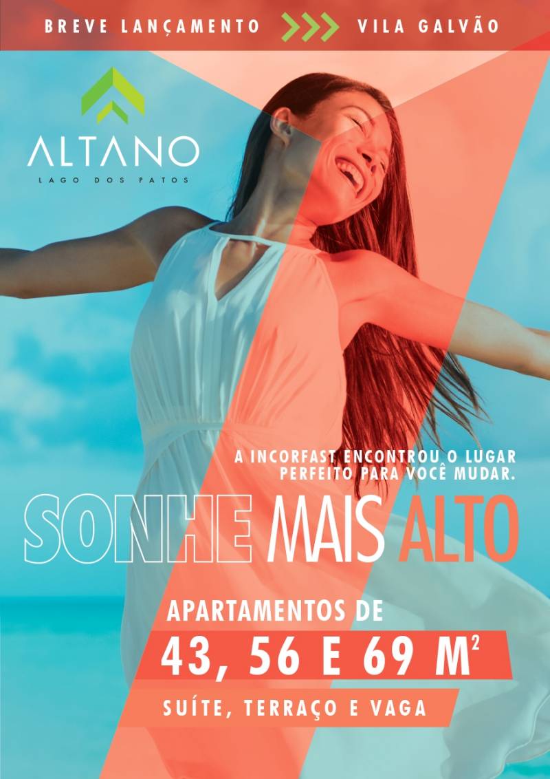Apartamentos com 1 ou 2 dormitórios, com suíte, vaga e terraço.