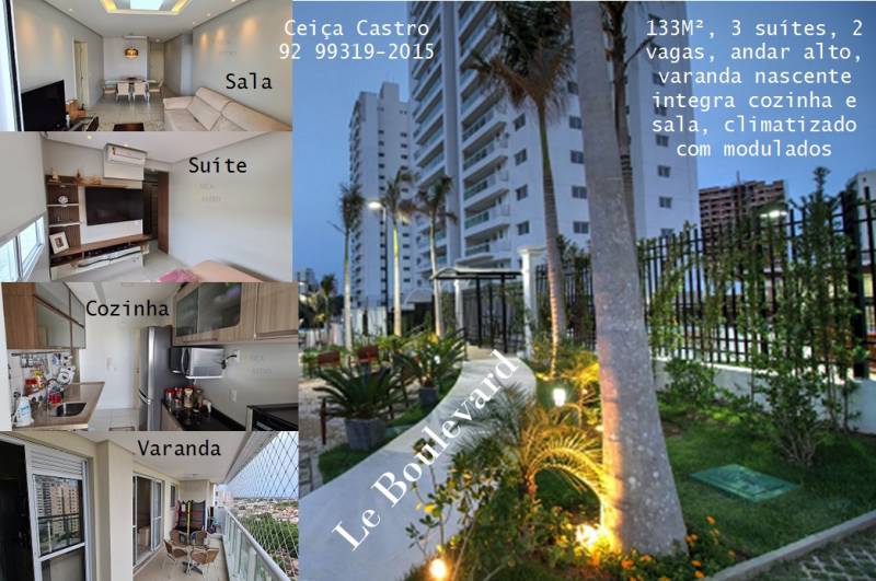 Le Boulevard 3 Suítes Climatizado com Modulados