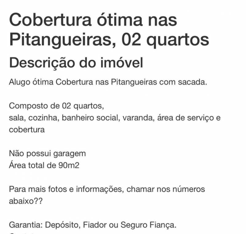 2 quartos 1 banheiros – Cobertura