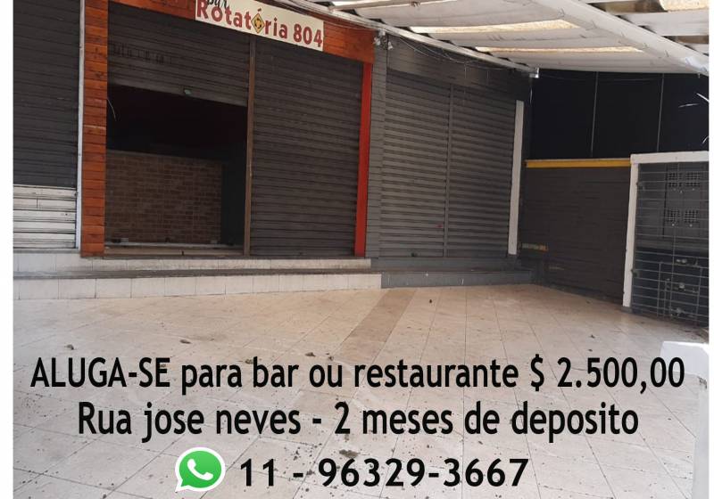 aluga se salão pronto par Bar ou Lanchonete 