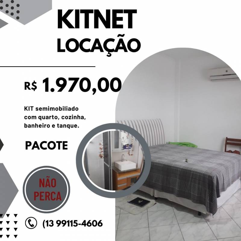 Kitnet Semimobiliado!  