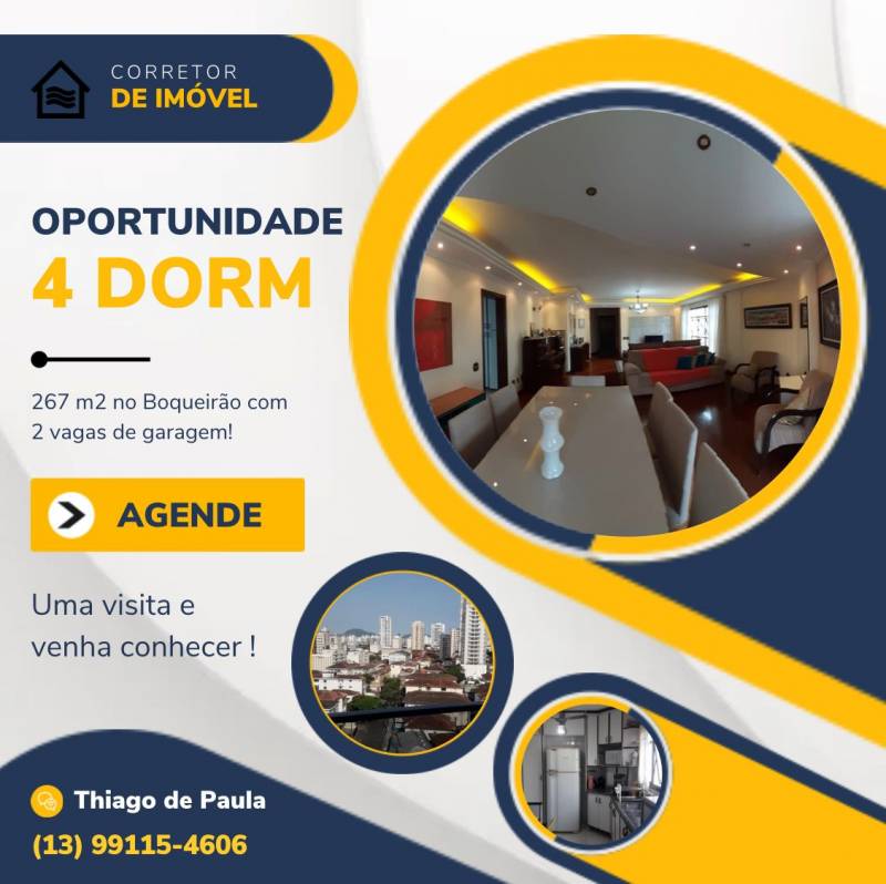Apartamento Amplo !  Boqueirão / Santos