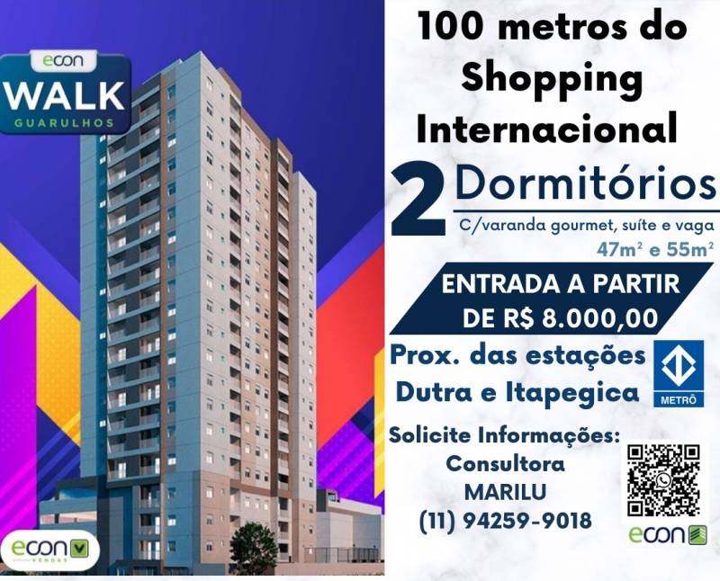 Venha morar próximo ao shopping internacional