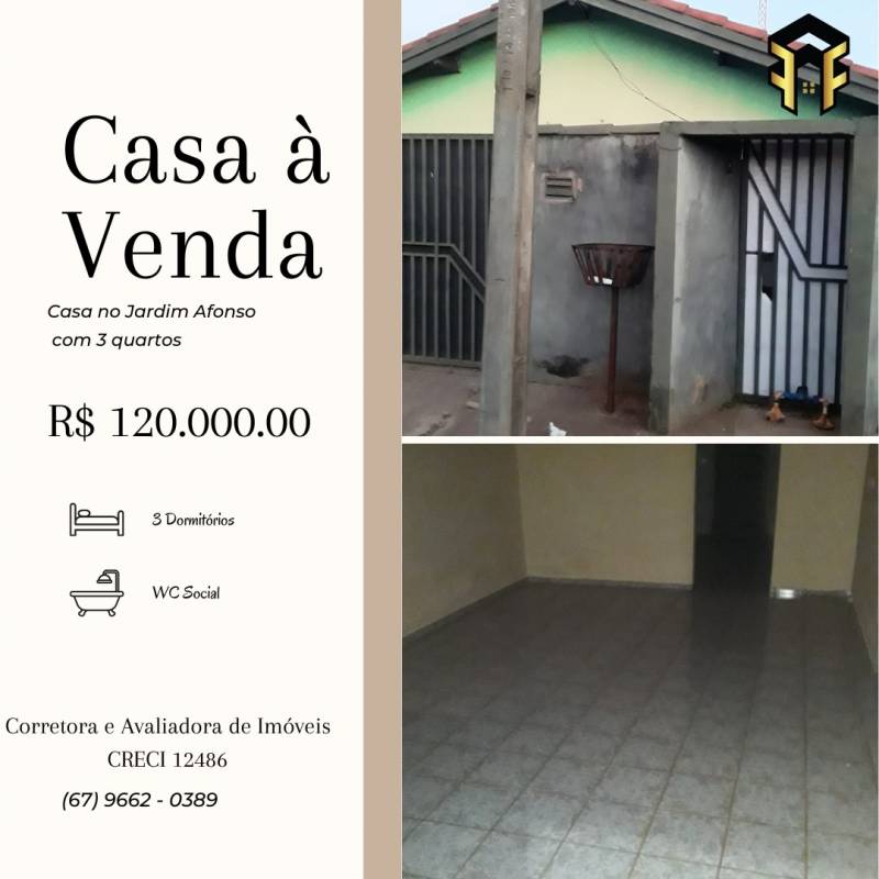 Casa a venda Jardim Afonso - Costa Rica MS