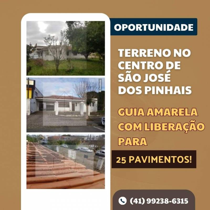 Terreno Centro de SJP liberação para 25 PAVIMENTOS 