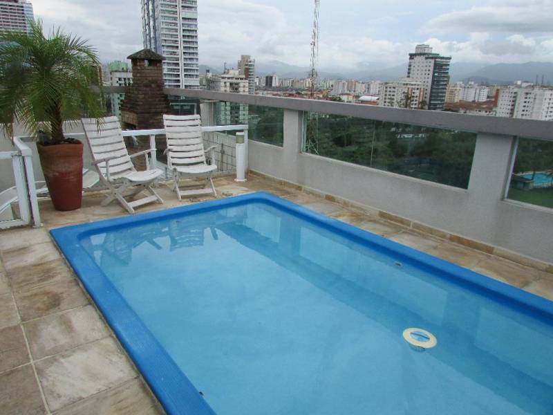 Cobertura Duplex à venda com 2 dormitórios e 240m², 3 Quadras da praia na Ponta da Praia, Santos-SP.