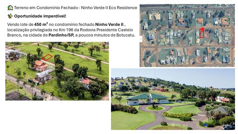 🏡 Terreno em Condomínio Fechado - Ninho Verde II Eco Residence
