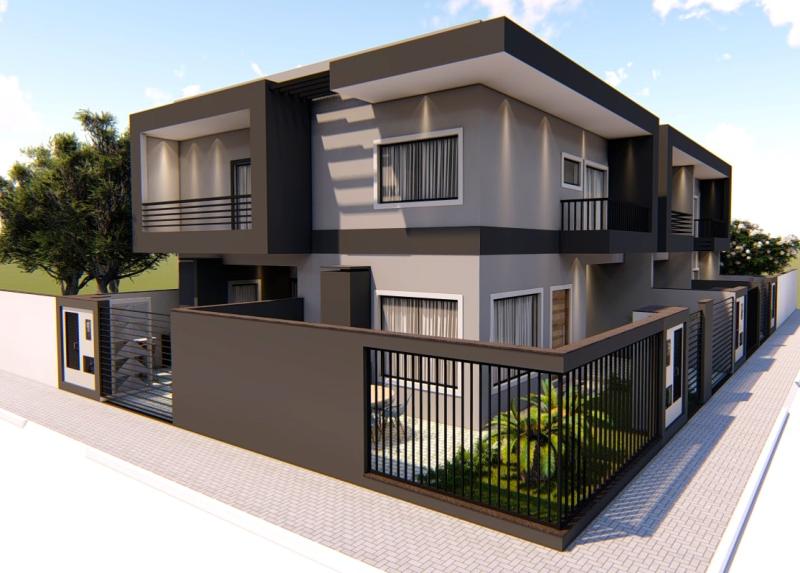 Sobrado com 3 quartos sendo 2 suites e garagem para 3 veiculos