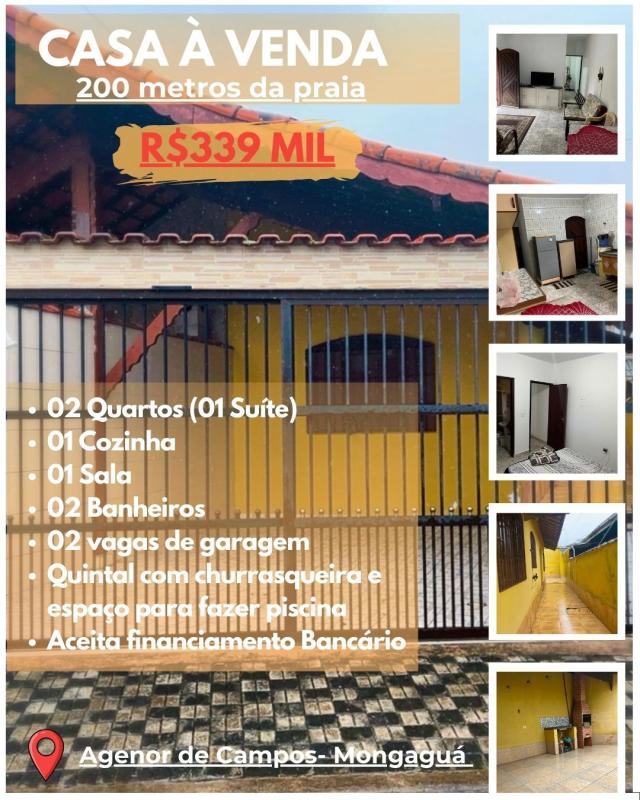 casa geminada 200mts  da praia