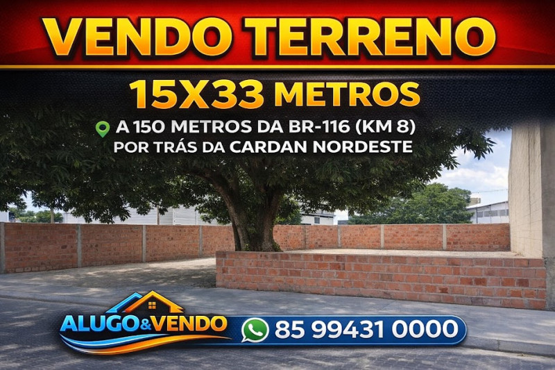 Terreno à Venda no Barroso – Fortaleza-Ce - Excelente Oportunidade para Moradia ou Investimento