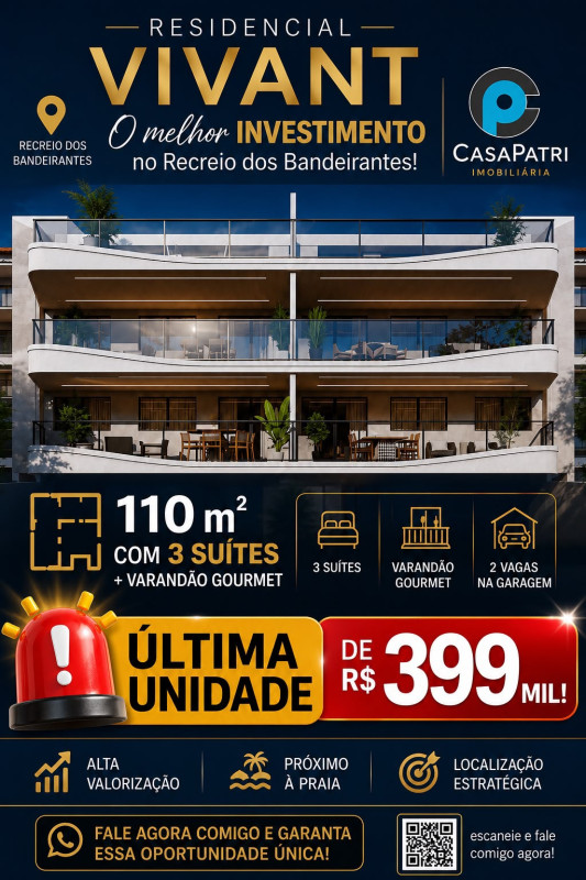 LANÇAMENTO NO RECREIO DOS BANDEIRANTES - RIO DE JANEIRO