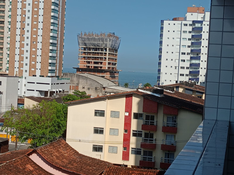 Apartamento novo 2 dormitórios sacada com vista do mar