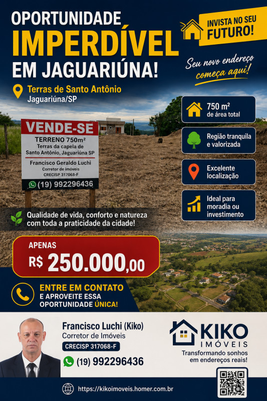Terreno Jaguariúna SP