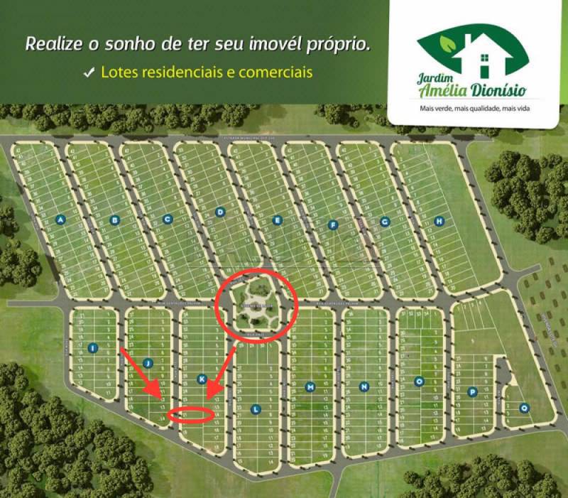 275m² - Terreno Jardim Amelia Dionisio - Próximo ao Thermas