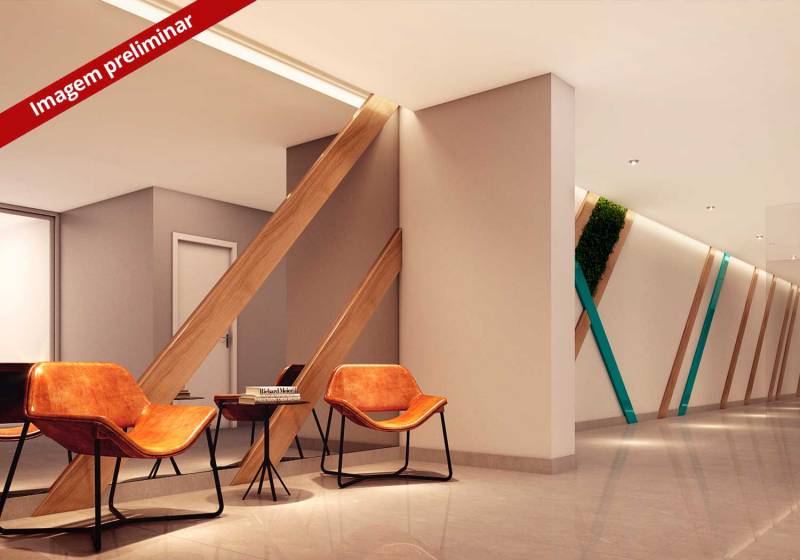 Apartamento de 47m² ou 56m² 2 dorm, 1 vaga c/ terraço na Vila Rosalia