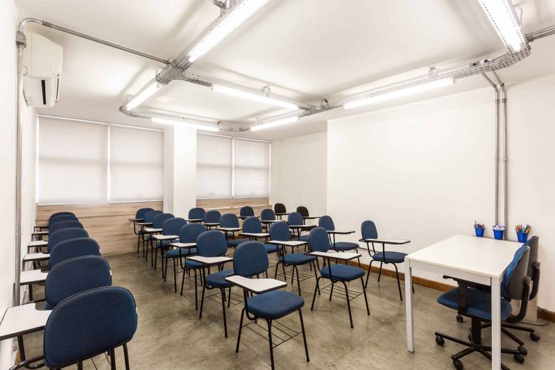 Sala para treinamentos, aulas e recrutamento e seleção