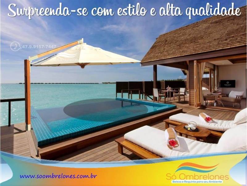 Garanta sombra com Ombrelones de madeira maciça!