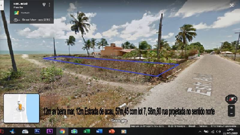 Terreno para vender 19x50