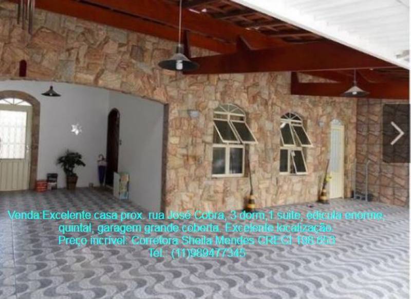 Vende Casa ampla 3 dorm suite região Sul São José dos Campos