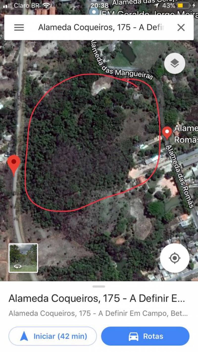 OITO CHACARAS COM AREA TOTAL DE 21000