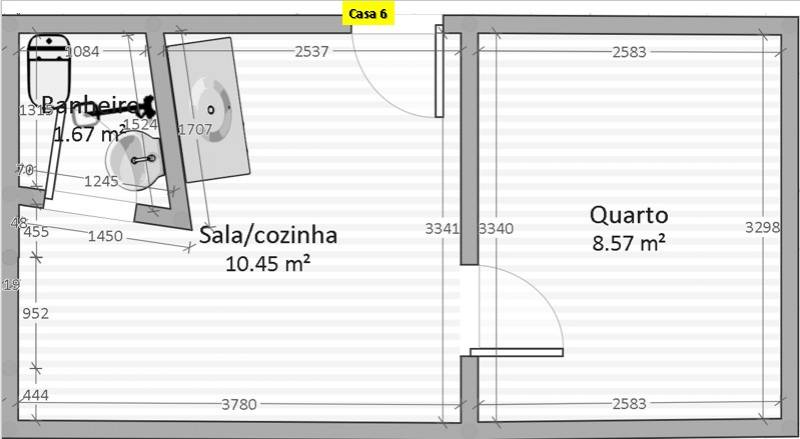 Casa com 2 comodos (#6) 